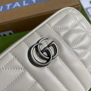 Gucci 634936 GG Marmont Mini Shoulder Bag Beige - Default Title - View 5
