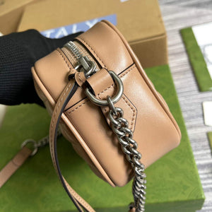 Gucci 634936 GG Marmont Mini Shoulder Bag Apricot - Default Title - View 3