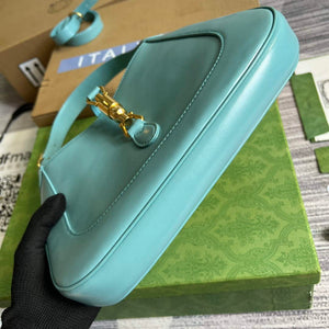 Gucci 636709 Jackie 1961 Small Shoulder Bag Light blue - Default Title - View 5