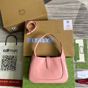 Gucci 636709 Jackie 1961 Small Shoulder Bag Pink - Default Title - View 2
