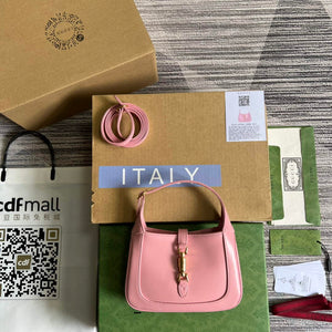 Gucci 637091 Jackie 1961 mini shoulder bag Pink - Default Title - View 1