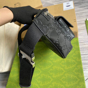 Gucci ?645093 GG embossed belt bag Black GG embossed leather - Default Title - View 2