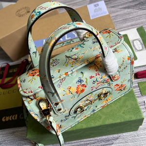Gucci 645453 Gucci Horsebit 1955 Mini Top Handle Bag Green - Default Title - View 4