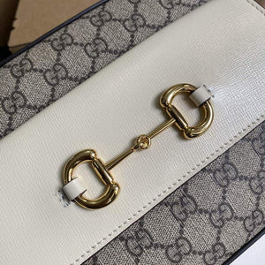 Gucci 645454 GG Horsebit 1955 Small Shoulder Bag Beige - Default Title - View 5