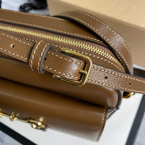 Gucci 645454 Gucci Horsebit 1955 Small Shoulder Bag Brown - Default Title - View 6