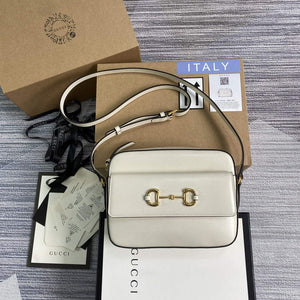 Gucci 645454 Gucci Horsebit 1955 Small Shoulder Bag Beige - Default Title - View 1