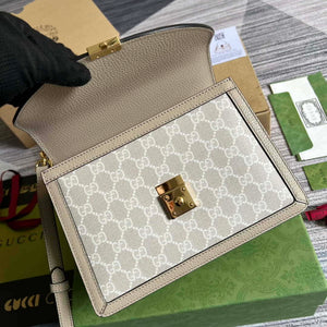 Gucci Ophidia GG small top handle bag 651055 Beige and White - Default Title - View 8