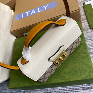 Gucci 652683 Padlock Mini Bag Ivory and burnt orange - Default Title - View 4