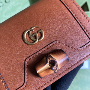Gucci ??658244 Diana Card Case Wallet in Brown - Default Title - View 5