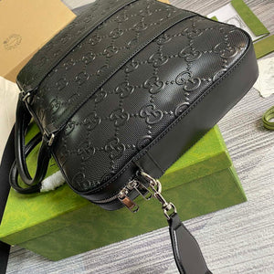 Gucci 658573 Men's GG embossed briefcase Bag Black - Default Title - View 5