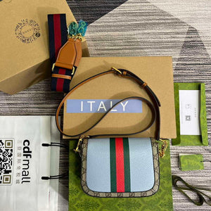 Gucci 658574 Gucci Horsebit 1955 Mini Bag Blue - Default Title - View 2