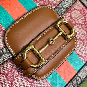 Gucci 658574 Gucci Horsebit 1955 Mini Bag Red Print - Default Title - View 5