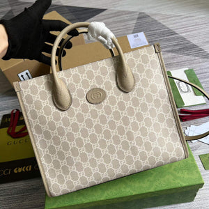 Gucci 659983 GG Small Tote Bag Beige - Default Title - View 4