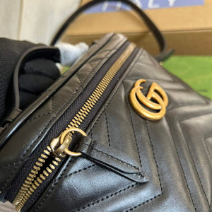 Gucci 672253 GG Marmont Mini Bag Black - Default Title - View 7