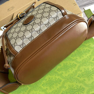 Gucci 674147 Backpack with Interlocking G Beige and ebony - Default Title - View 7