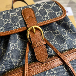 Gucci 674147 Backpack with Interlocking G Blue - Default Title - View 5