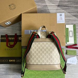 Gucci 674147 Backpack with Interlocking G Beige and white - Default Title - View 2