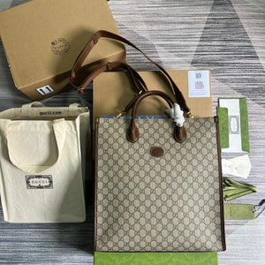 Gucci 674155 Medium Tote With Lnterlocking G Bag - Default Title - View 1