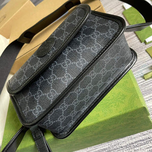 Gucci 674164 Messenger Bag With Interlocking G Black - Default Title - View 6