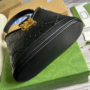 Gucci 675788 Small GG Shoulder Bag Black - Default Title - View 6