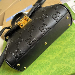 Gucci 675791 Small GG Top Handle Bag Black - Default Title - View 6