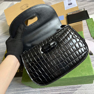 Gucci 675797 Gucci Bamboo 1947 small top handle bag Black - Default Title - View 8