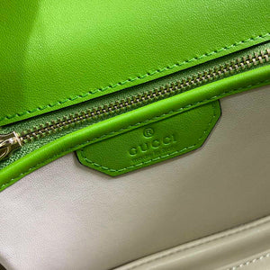Gucci 675797 Gucci Bamboo 1947 Small Top Handle Bag Green patent leather - Default Title - View 9