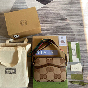 Gucci 675891 Messenger bag with jumbo GG Brown - Default Title - View 2