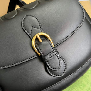 Gucci 675923 embossed leather shoulder UD0FT Bag Black - Default Title - View 5