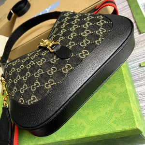 Gucci 678843 Jackie 1961 Small GG Shoulder Bag Black - Default Title - View 7