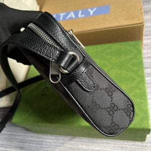 Gucci 680129 Gucci x Balenciaga The Hacker Project Shoulder Zip Bag Black - Default Title - View 3