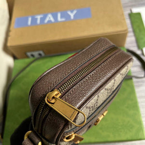 Gucci 680129 Gucci x Balenciaga The Hacker Project Shoulder Zip Bag Brown - Default Title - View 7