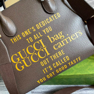 Gucci 680956 Exquisite Gucci Small Tote Bag Brown - Default Title - View 6
