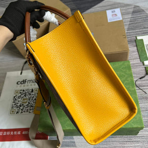 Gucci 680956 Exquisite Gucci Small Tote Bag Yellow - Default Title - View 3