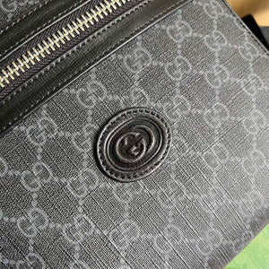 Gucci 681021 GG Supreme messenger bag Black - Default Title - View 5