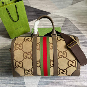 Gucci 681295 Jumbo GG medium duffle bag Brown - Default Title - View 2
