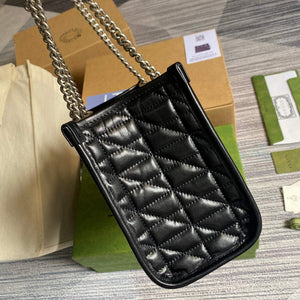 Gucci 681483 GG Marmont small tote bag Black - Default Title - View 3