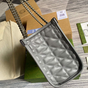 Gucci 681483 GG Marmont small tote bag Grey - Default Title - View 3