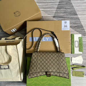 Gucci 681696 The Hacker Project Medium Hourglass bag Beige and ebony - Default Title - View 1