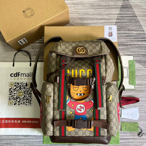 Gucci 690999 Gucci cat print skateboard backpack - Default Title - View 1