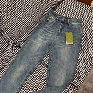 Gucci 691895 Women's Denim Pant With Horsebit G66850 - S - View 4