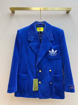 Gucci 693451 adidas x Gucci GG Jacket for women Blue - S - View 1