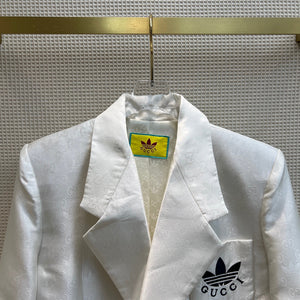 Gucci 693451 adidas x Gucci GG Jacket for women white - S - View 2