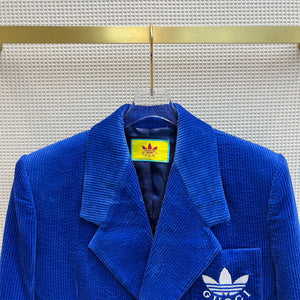 Gucci 693451 adidas x Gucci GG Jacket for women Blue - S - View 2