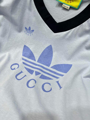 Gucci 693640 adidas x Gucci cropped T-shirt for women white - S - View 4