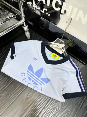 Gucci 693640 adidas x Gucci cropped T-shirt for women white - S - View 6