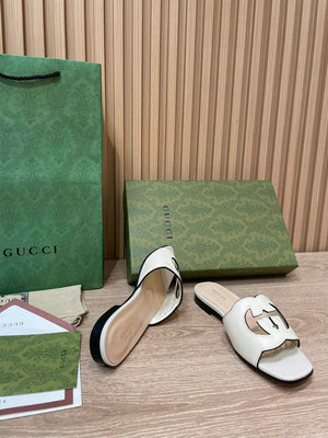Gucci 694451 Women's Interlocking G cut-out slide sandal G66754 - 34 - View 6