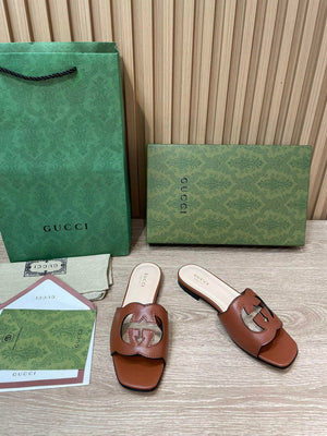 Gucci 694451 Women's Interlocking G cut-out slide sandal G66756 - 34 - View 2