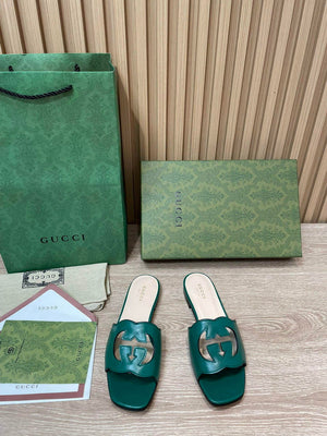 Gucci 694451 Women's Interlocking G cut-out slide sandal G66758 - 34 - View 1