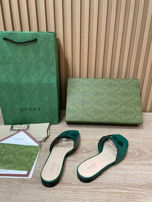 Gucci 694451 Women's Interlocking G cut-out slide sandal G66758 - 34 - View 4